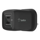 Dual USB-C GaN Wall Charger with PPS 65W, Black, hi-res
